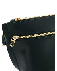 Черный кожаный клатч от Sacai