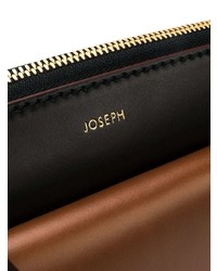 Черный кожаный клатч от Joseph