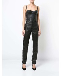 Черный кожаный корсет от Fleur Du Mal