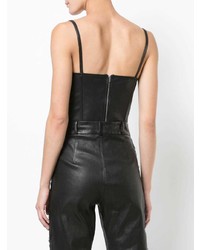 Черный кожаный корсет от Fleur Du Mal