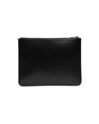 Мужской черный кожаный мужской клатч с принтом от Givenchy