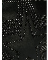 Мужской черный кожаный мужской клатч с принтом от Jimmy Choo