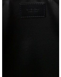 Мужской черный кожаный мужской клатч с принтом от Givenchy