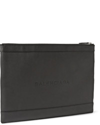 Мужской черный кожаный мужской клатч от Balenciaga