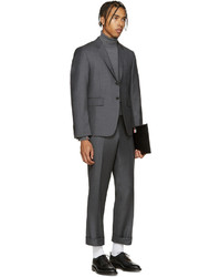 Мужской черный кожаный мужской клатч от Thom Browne