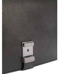 Мужской черный кожаный мужской клатч от Prada