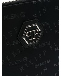 Мужской черный кожаный мужской клатч от Philipp Plein