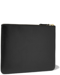 Мужской черный кожаный мужской клатч от Comme des Garcons
