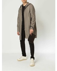 Мужской черный кожаный мужской клатч от Rick Owens