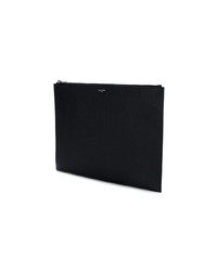 Мужской черный кожаный мужской клатч от Saint Laurent