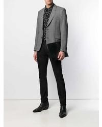 Мужской черный кожаный мужской клатч от Saint Laurent