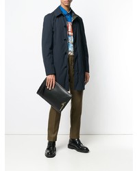 Мужской черный кожаный мужской клатч от Giuseppe Zanotti Design