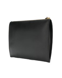 Мужской черный кожаный мужской клатч от Giuseppe Zanotti Design