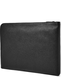 Мужской черный кожаный мужской клатч от Lanvin