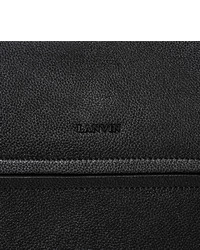 Мужской черный кожаный мужской клатч от Lanvin