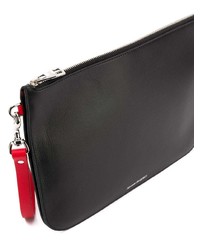Мужской черный кожаный мужской клатч от Alexander McQueen