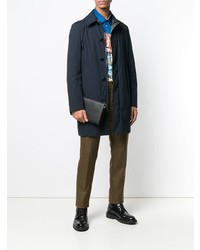 Мужской черный кожаный мужской клатч от Salvatore Ferragamo