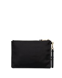 Мужской черный кожаный мужской клатч от Moschino