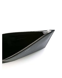 Мужской черный кожаный мужской клатч от Saint Laurent