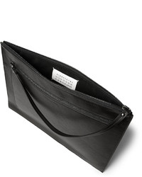 Мужской черный кожаный мужской клатч