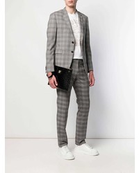 Мужской черный кожаный мужской клатч от Versace