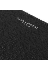 Мужской черный кожаный мужской клатч от Saint Laurent