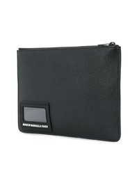 Мужской черный кожаный мужской клатч от Maison Margiela