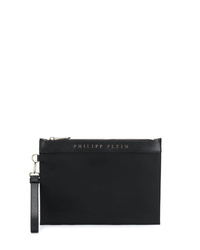 Мужской черный кожаный мужской клатч от Philipp Plein