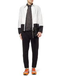 Мужской черный кожаный мужской клатч от Valentino