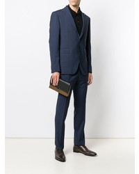 Мужской черный кожаный мужской клатч от Salvatore Ferragamo