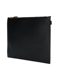 Мужской черный кожаный мужской клатч от Versace