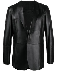 Мужской черный кожаный пиджак от 1017 Alyx 9Sm