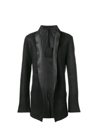 Мужской черный кожаный пиджак от 10Sei0otto