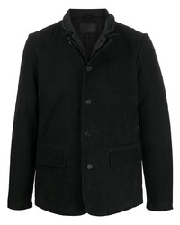 Мужской черный кожаный пиджак от AllSaints