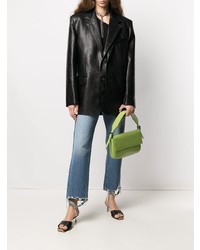 Мужской черный кожаный пиджак от Y/Project