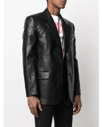Мужской черный кожаный пиджак от Y/Project