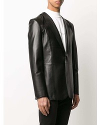 Мужской черный кожаный пиджак от 1017 Alyx 9Sm