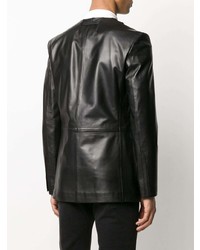 Мужской черный кожаный пиджак от 1017 Alyx 9Sm