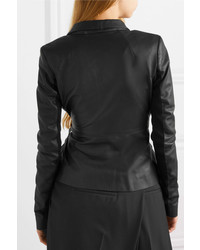 Женский черный кожаный пиджак от Rick Owens