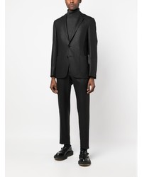Мужской черный кожаный пиджак от Karl Lagerfeld
