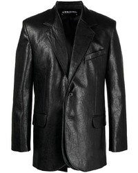 Мужской черный кожаный пиджак от Y/Project