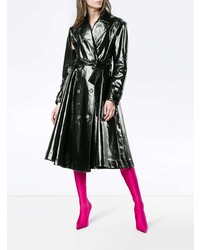 Женский черный кожаный плащ от Calvin Klein 205W39nyc