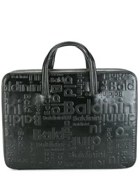 Черный кожаный портфель от Baldinini