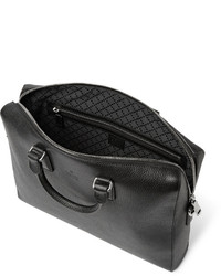 Черный кожаный портфель от Gucci