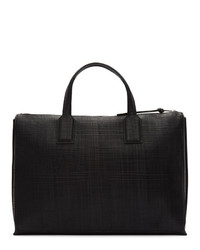 Черный кожаный портфель от Loewe