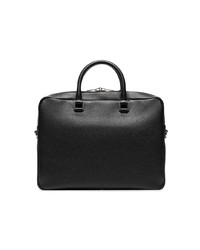 Черный кожаный портфель от Saint Laurent