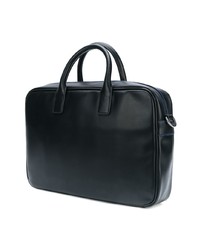 Черный кожаный портфель от Emporio Armani