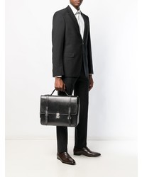 Черный кожаный портфель от Church's