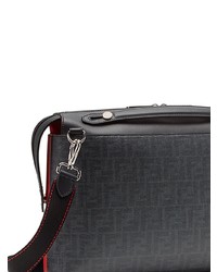 Черный кожаный портфель от Fendi