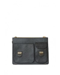 Черный кожаный портфель от Carlo Gattini